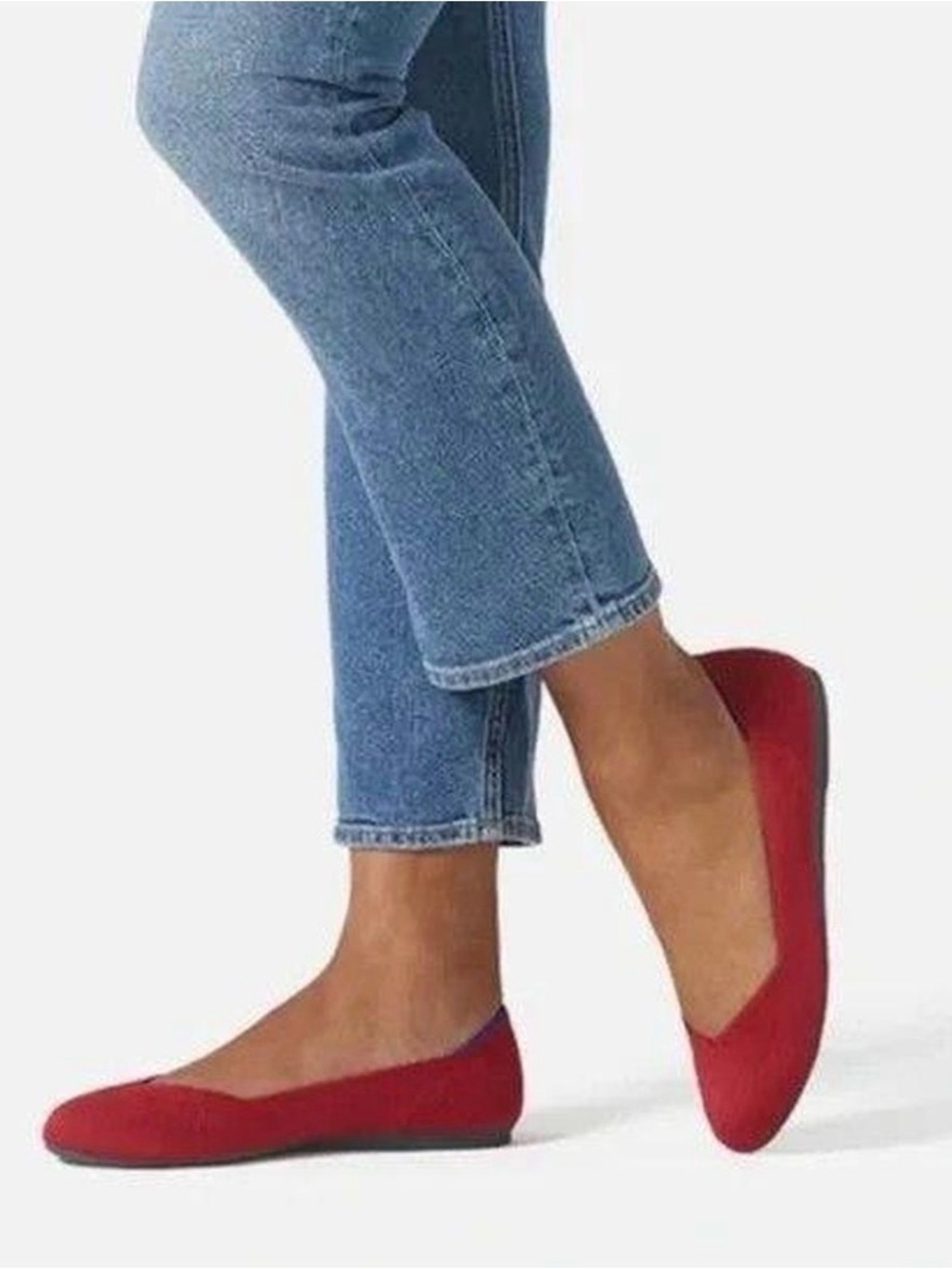 Rothy’s The Flat in scooter red